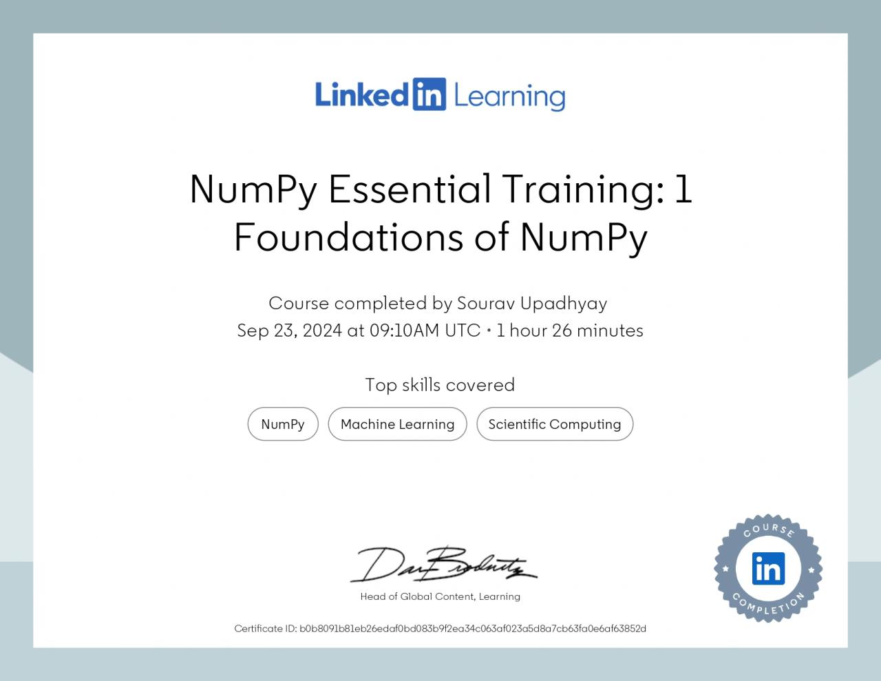 NumPy Essential Training: Foundations